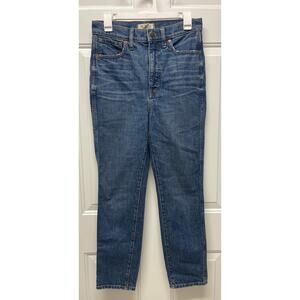 Madewell Stovepipe denim jeans medium wash high-rise size 27